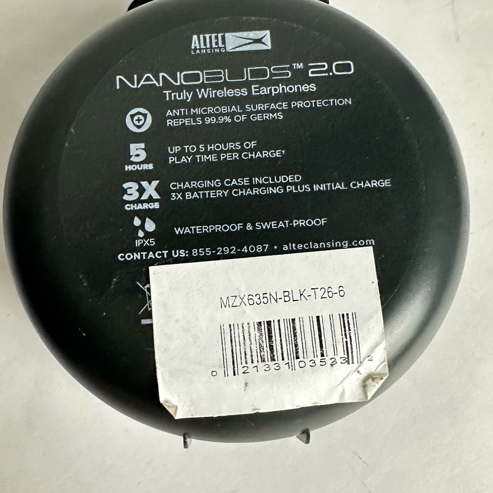Altec Lansing Black Wireless Earphones - Picture 3 of 4